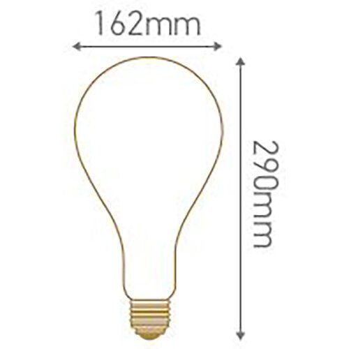 Ampoule G?Ante Filament Led Twisted 290mm 6w E27 2000k 240lm Smokey