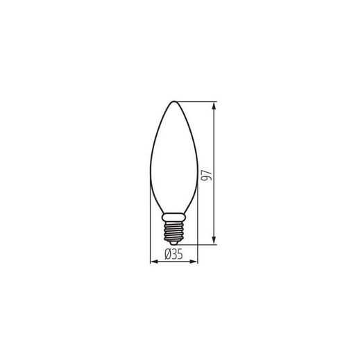 Ampoule Led E14 6w C35 ?Quivalent ? 60w - Blanc Chaud 2700k