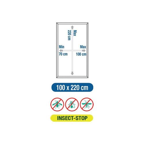 Voile Moustiquaire Telescop Confortex Pour Porte - 220 X 100 Cm - Noir