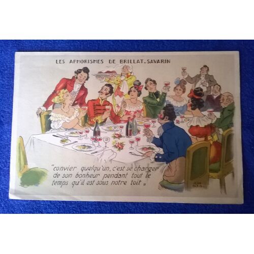 Menu Du Moulin D'ivry, Aphorismes De Brillat Savarrin