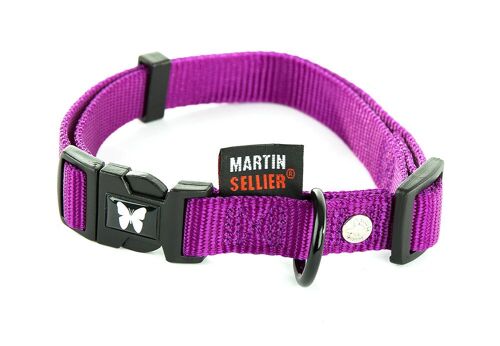 Collier Pour Chien Réglable En Nylon Mauve 113kg
