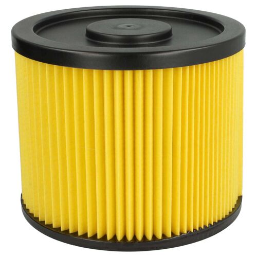vhbw filtre plissé compatible avec proViel HPS 30A INOX, HPS 1300/Z aspirateur - jaune