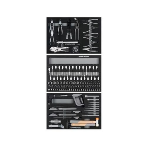 Assortiment d'outils EVA 147 pcs Kraftwerk 105.103.003