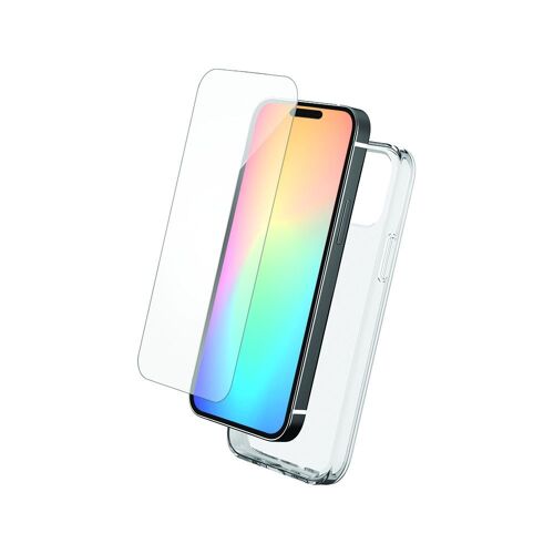 Pack protection coque transparente+verre trempé pour Motorola Moto G24