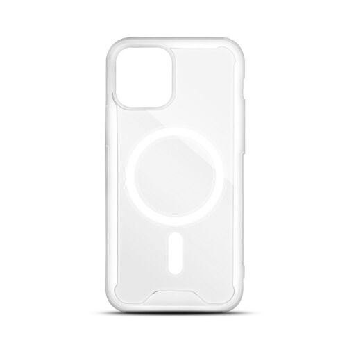 Coque semi-rigide compatible MagSafe pour iPhone 16 Pro - transparente