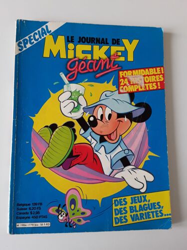 Le Journal De Mickey Spécial Géant N° 1779 Bis Vintage 1980