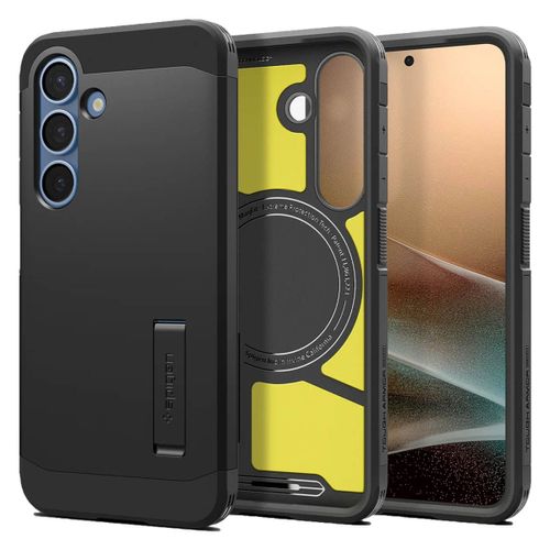 Spigen Coque Tough Armor MagSafe Samsung Galaxy S25 Noir