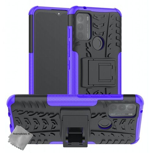 Housse etui coque rigide anti choc pour Motorola Moto G50 + verre trempe - MAUVE