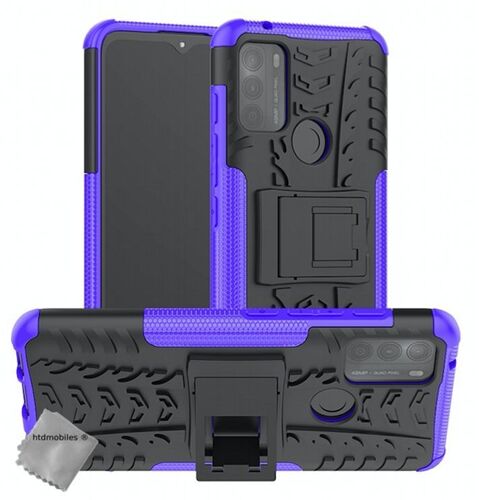 Housse etui coque rigide anti choc pour Motorola Moto G50 + film ecran - MAUVE