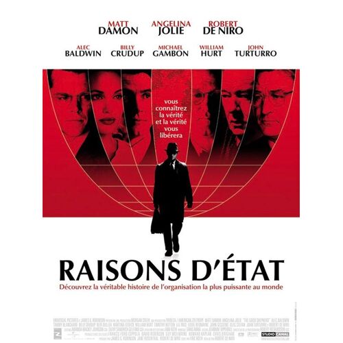 Raisons D'état - Affiche Originale De Cinéma - Format 40x60 Cm - Un Film De Et Avec Robert De Niro - Matt Damon, Angelina Jolie, Alec Baldwin, William Hurt, Michael Gambon, Billy Crudup - Année 2006