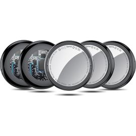 CHENG-Air Tracker Tags 5 Pack, Tracker de Valise Compatible avec Apple Où est ? Application (iOS Uniquement), localisateur de clés pour clés, Bagages, Valise, Suivi Mondial, Air Tags Batterie remplaç