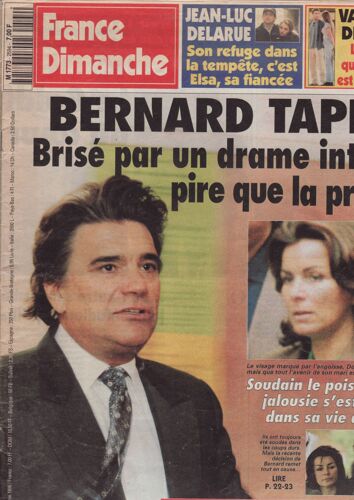 France Dimanche 18-05-1996 2594 Sophie Marceau (1p) Jean Luc Delarue (1,5p) Vanessa Demouy (1p) Johnny Hallyday (2p) Brigitte Bardot (1p) Montana (1p Ophélie Winter (1p Michel Polnareff (1p Régine (3p