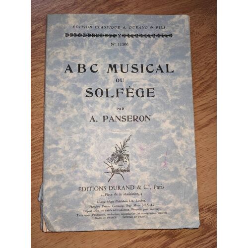 Abc Musical Ou Solfege Par A.Panseron
