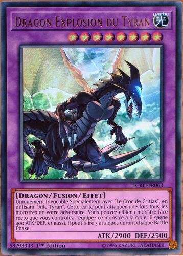 Carte Yu-Gi-Oh Lckc-Fr063 Dragon Explosion Du Tyran