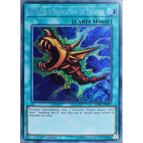 Carte Yu-Gi-Oh Lckc-Fr027 La Flûte D'invocation Du Dragon Secret Rare Neuf Fr