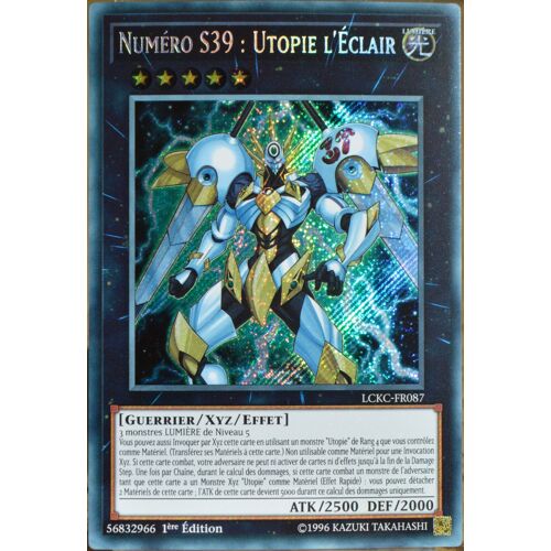 Carte Yu-Gi-Oh Lckc-Fr087 Numéro S39 : Utopie L'eclair