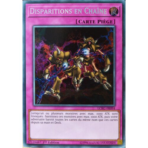 Carte Yu-Gi-Oh Lckc-Fr094 Disparitions En Chaîne