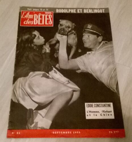L'Ami Des Betes 51 Eddie Constantine L'Homme L'Enfant Et Le Chien