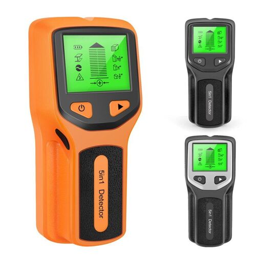 Détecteur de métaux 5 en 1 professionnel, goujons muraux, tension ca, fil sous tension, Scanner mural, boîte électrique