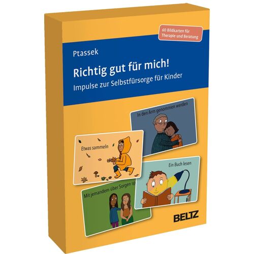 Richtig Gut Für Mich!: Impulse Zur Selbstfürsorge Für Kinder. 60 Bildkarten Für Therapie Und Beratung. Mit 16-Seitigem Booklet In Stabiler Box, Kartenformat 9,8 X 14,3 Cm