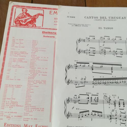Alfonso Broqua, Cantos Del Uruguay, Pour Deux Guitares