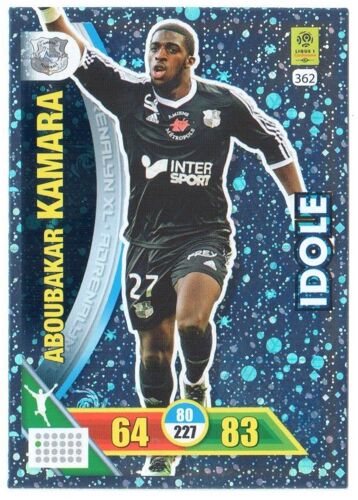 N° 362 - Carte Panini Adrenalyn Xl Foot 2017 / 2018 - Aboubakar Kamara - Amiens - Idole