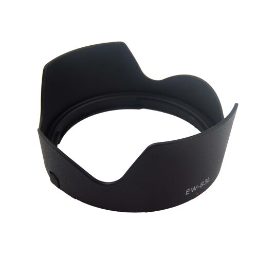 vhbw Pare-soleil remplacement pour Canon EW-83L pour 77mm objectif - Cache noir, plastique, tulipe, 10,1 cm