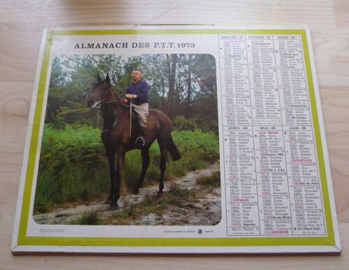 Almanach Des Ptt 1973 : Loiret ( 45) Equitation Et Oh!Hisse