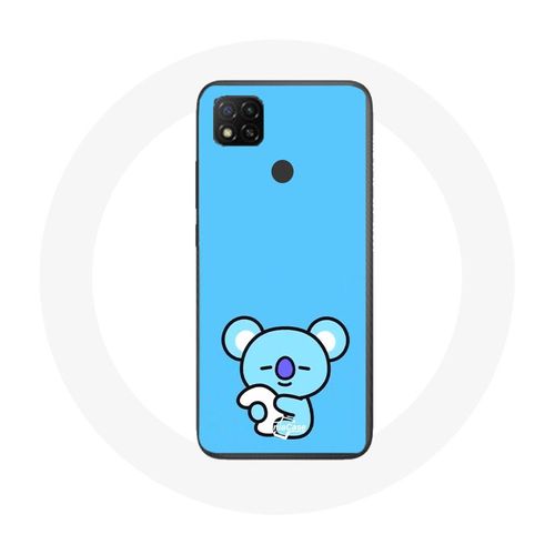 Coque Pour Xiaomi Redmi 9c Bangtan Bts Bt21 Koya Rm Fond Bleu