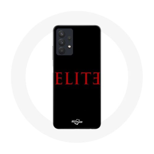 Coque Pour Samsung Galaxy A32 5g Elite Saison 5 Logo Rouge Fond Noir