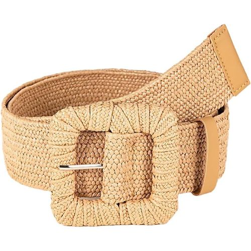 Tianyi-Ceinture Femme Tissée Large En Paille Ceinture Mode Bohème Chic Accessoire Élégant Pour Toutes Occasions