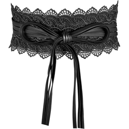 Tianyi-Femmes Ceinture De Taille Large Dentelle Douce Avec Cordon De Serrage Gland Femmes Ceinture À Nouer Large Obi Large Bande D'enroulement Taille Cravate Ceinture Pour Robe Mariage Parti