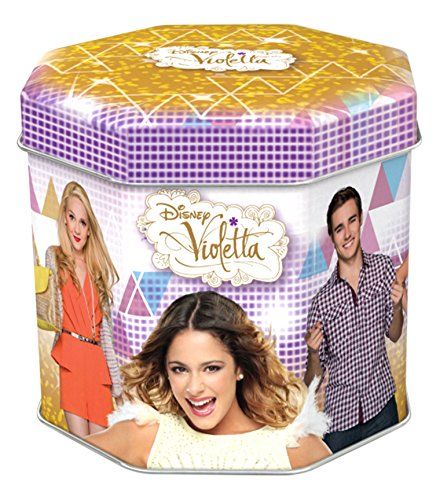Tinbox Boite Métal Violetta 45 Cartes Fashion, 2 Bracelets, 4 Tattoos, 2 Guides De Collectionneur Avec Activités, 1 Mini Boîte Floquée.