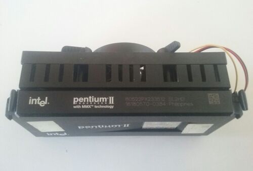 Processeur CPU Intel Pentium 2 - 233 Mhz Slot 1 80522PX233512 SL2HD - ventirad inclus