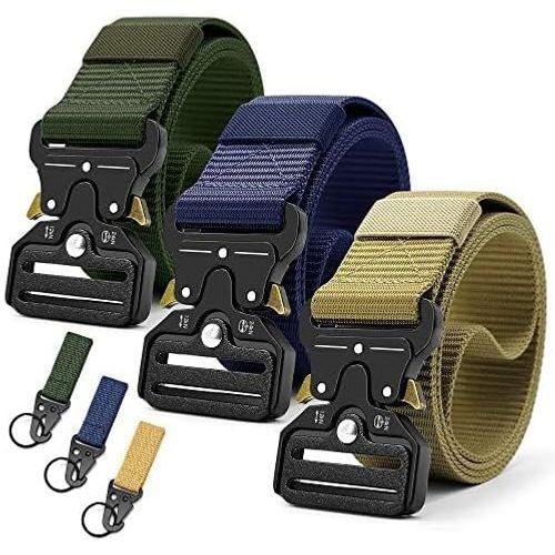 Tianyi-Ceinture Tactique, 2/3 Pièces Militaire Ceinture Homme Tactique Réglable Militaire Ceinture Nylon Homme, Ajustable Largeur 1.5 Pouces