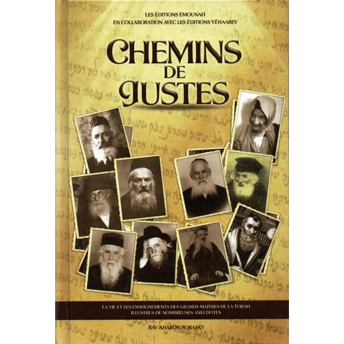 Chemins De Justes - La Vie Et Les Enseignements Des Grands Maîtres De La Torah