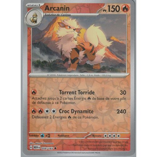 Carte Pokémon - Arcanin - 059/165 - Reverse - Ev3,5 151 Mew