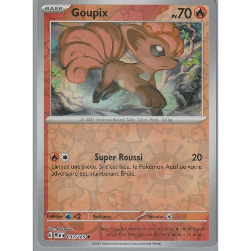 Carte Pokémon - Goupix - 037/165 - Reverse - Ev3,5 151 Mew