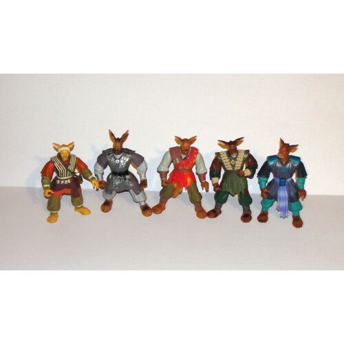 Magic Warriors Movie Lot 5 Figurine Articulés Personnages Kangourou Yun Chi Yee Tsun Lai