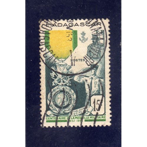 Timbre-Poste De Madagascar (Centenaire De La Médaille Militaire)