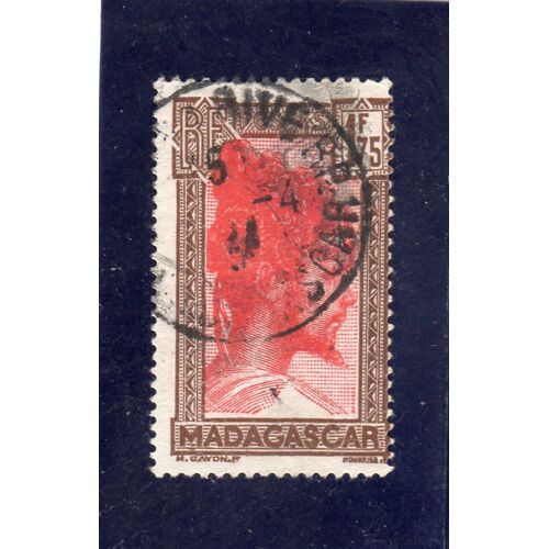 Timbre-Poste De Madagascar (Chef Sakalave)