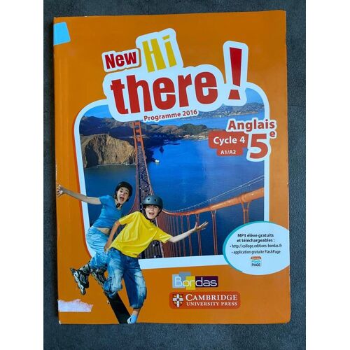 Anglais 5e A1/A2 New Hi There! - Programme 2016 (Z)