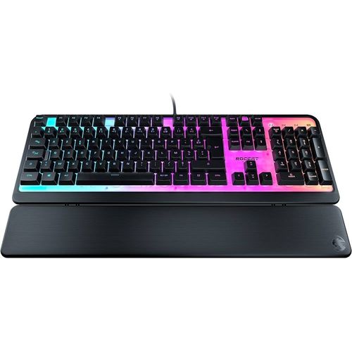 Roccat Magma - USB-A Clavier de jeu à membrane RGB (FR Layout), noir