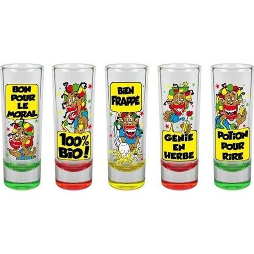 Verres Shooter Rasta (5 Pièces) Shot Rastaman