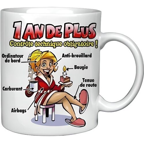 Tasse À Café D'anniversaire 1 An De Plus Mug Original