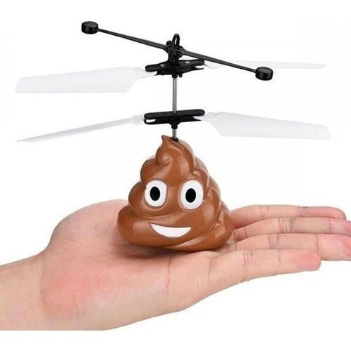 Hélicoptère En Forme D'émoticône Caca À Contrôler Avec La Main-Autre