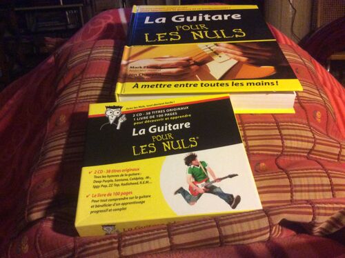 Apprendre La Guitare Lot : 1 Livre 388 Pages + Son Cd. +Coffret 2 Cd Et Son Livret 38 Titres Originaux Pour Découvrir Et Apprendre La Guitare Tous Les Rythmes Deep Purple Santana. Etc.
