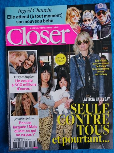 Closer N°663 - Laeticia Et Les Filles De Johnny Hallyday
