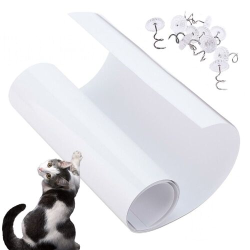 2X Feuilles Protection Aluminium Anti Rayures Griffures Grattoir Canapé Sofa Meuble