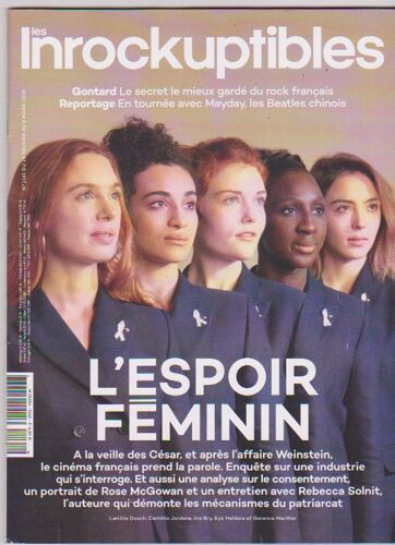 Les Inrockuptibles 1161 Gontard Mayday Rose Mcgowan Rebecca Solnit Luca Guadagnino Greta Gerwig